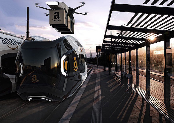 UAV，Amazon，online shopping，logistics，Concept technology，